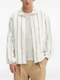 Les Deux striped zip-up jacket - Neutrals