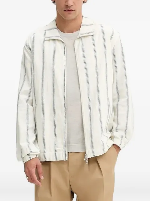Les Deux striped zip-up jacket