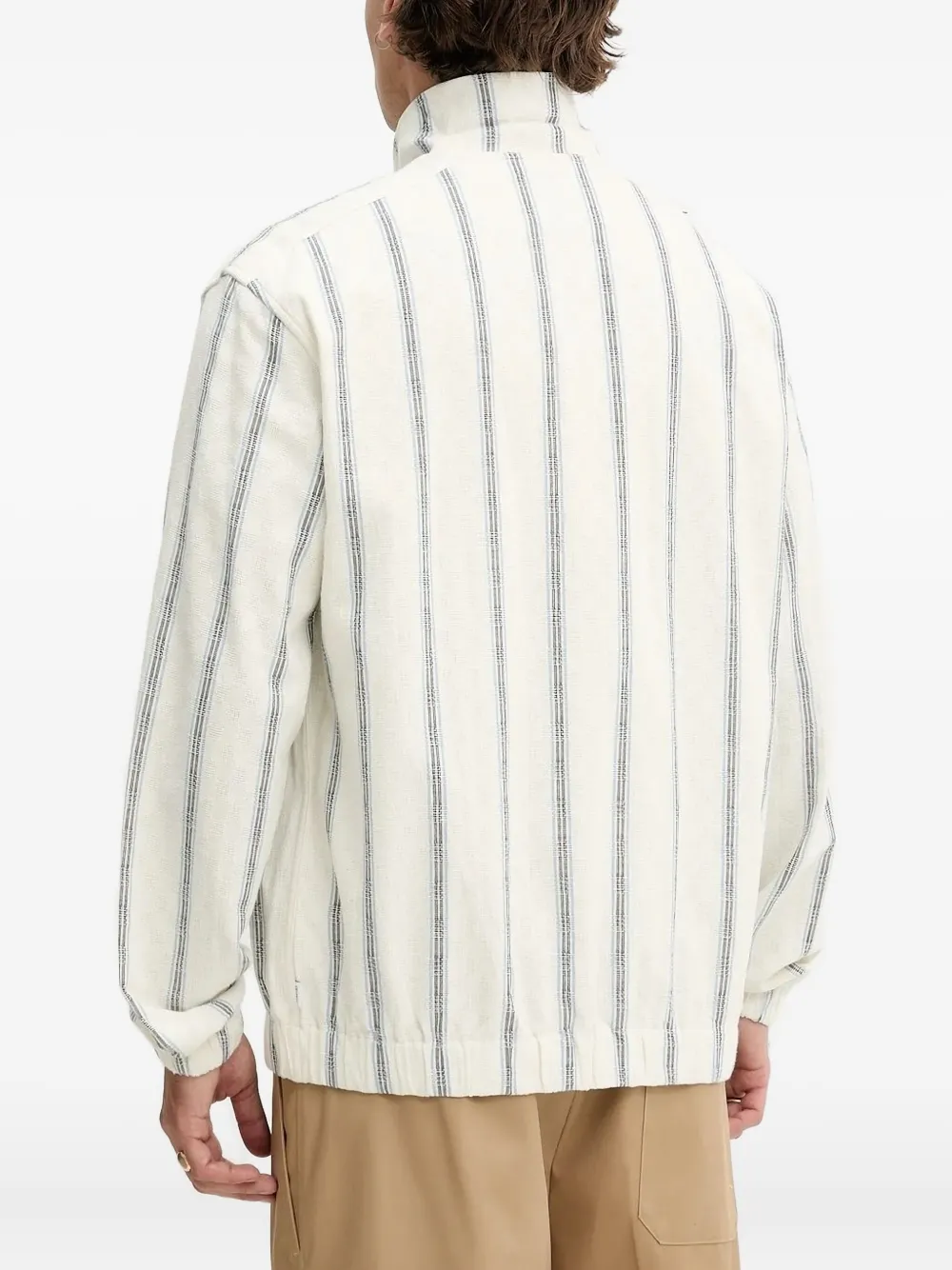 Les Deux striped zip-up jacket | Shirt Jackets | Image 2