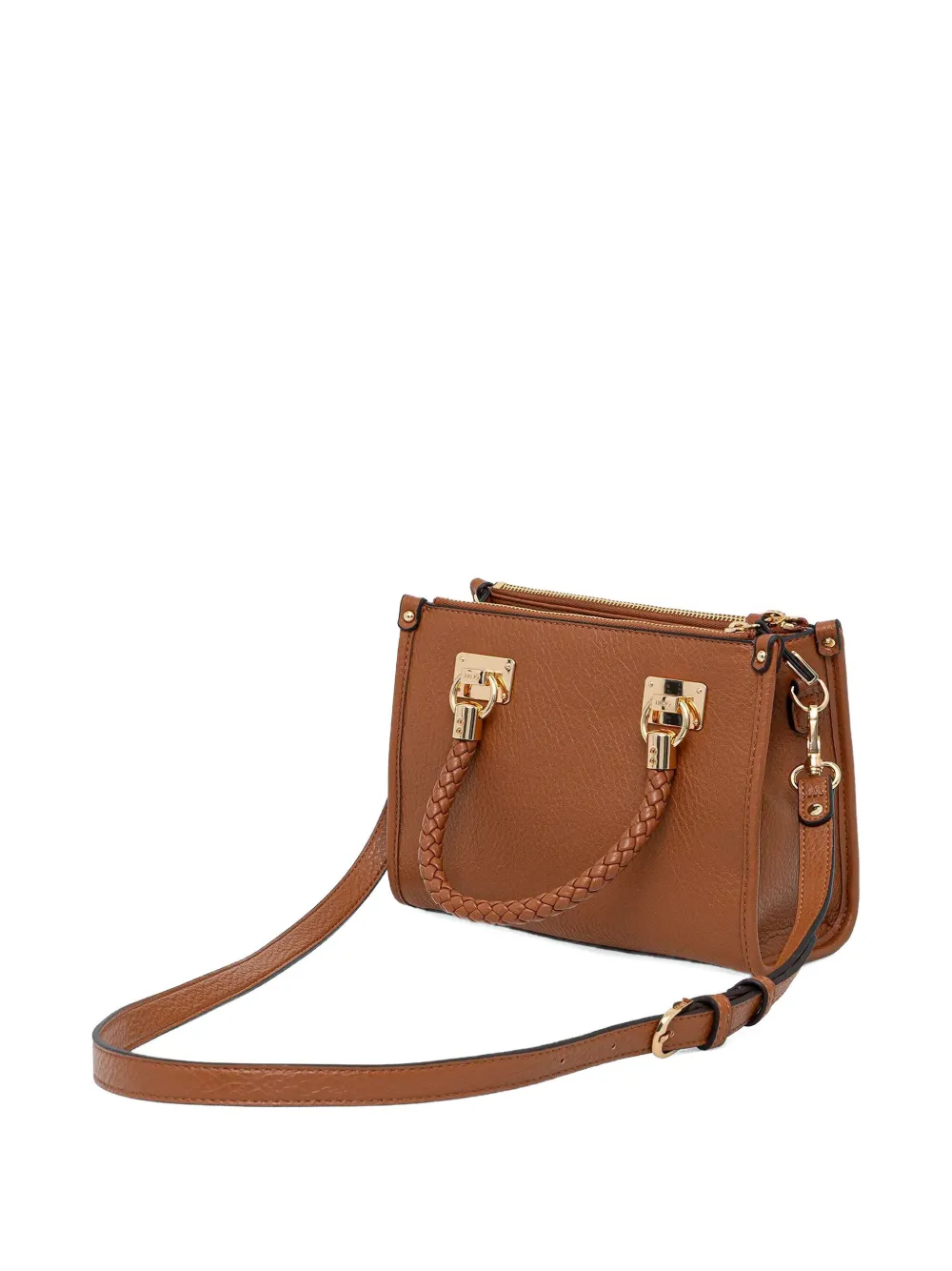 LIU JO braided-handle tote bag - Bruin