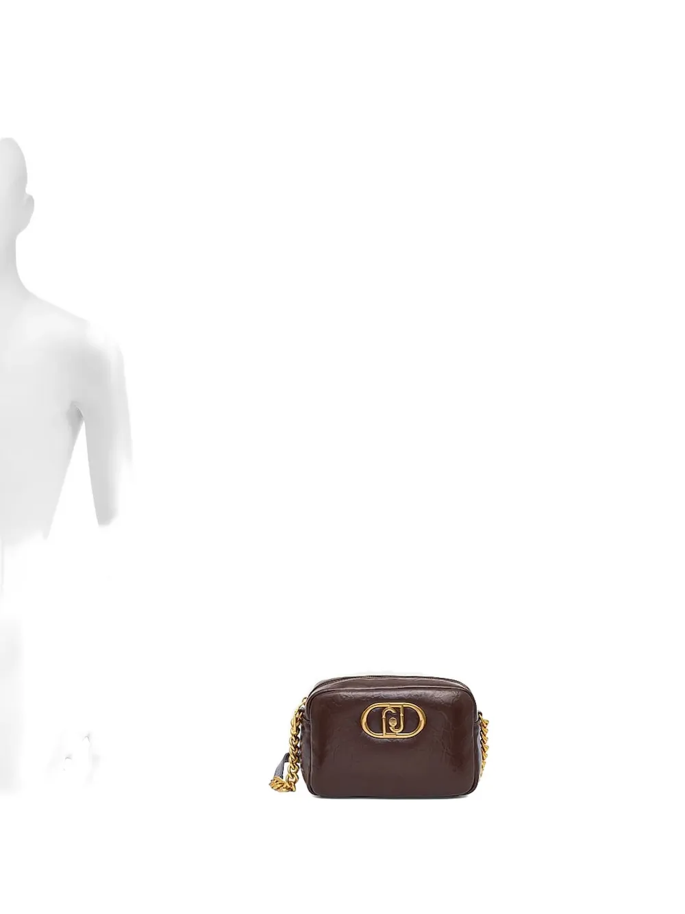 Liu •jo Medium Lapuffy Logo-plaque Cross Body Bag In Brown