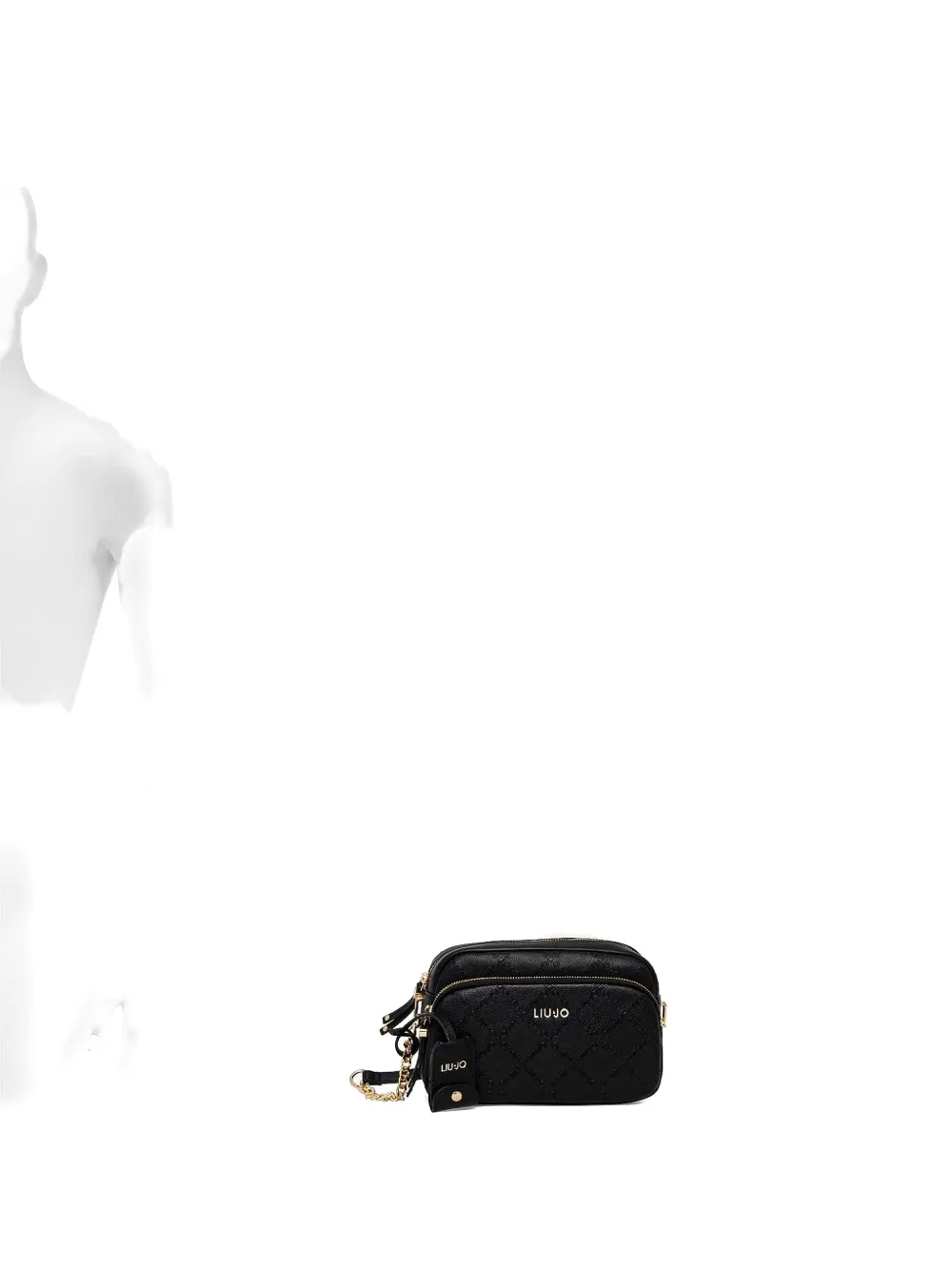 Liu •jo Logo-lettering Cross-body Bag In Black
