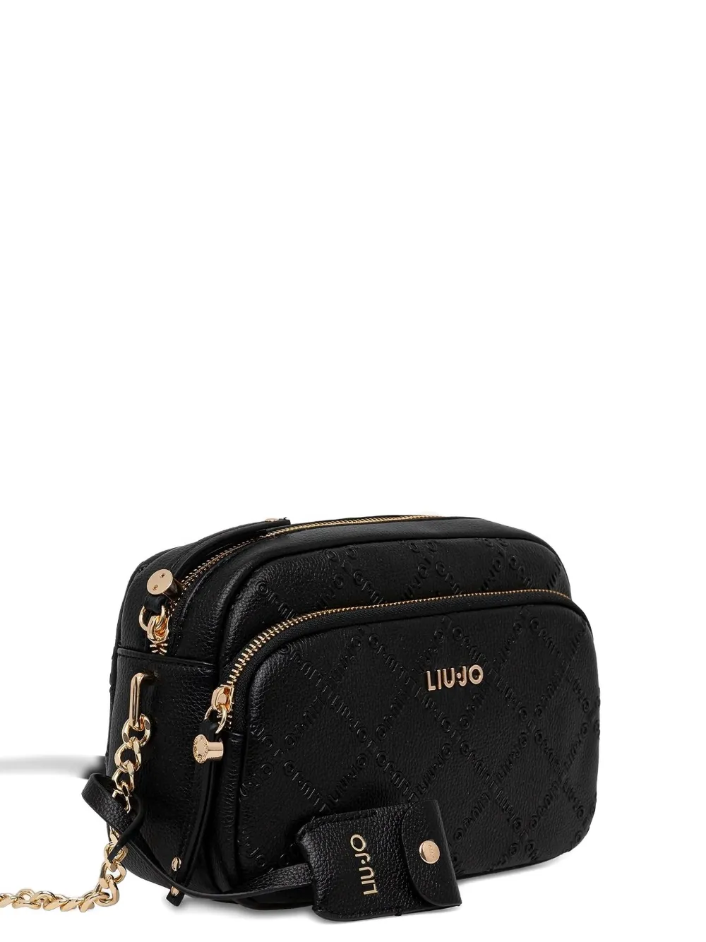 Liu •jo Logo-lettering Cross-body Bag In Black