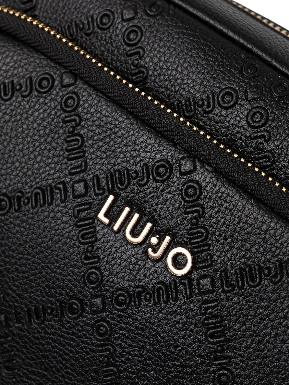 Liu •jo Logo-lettering Cross-body Bag In Black