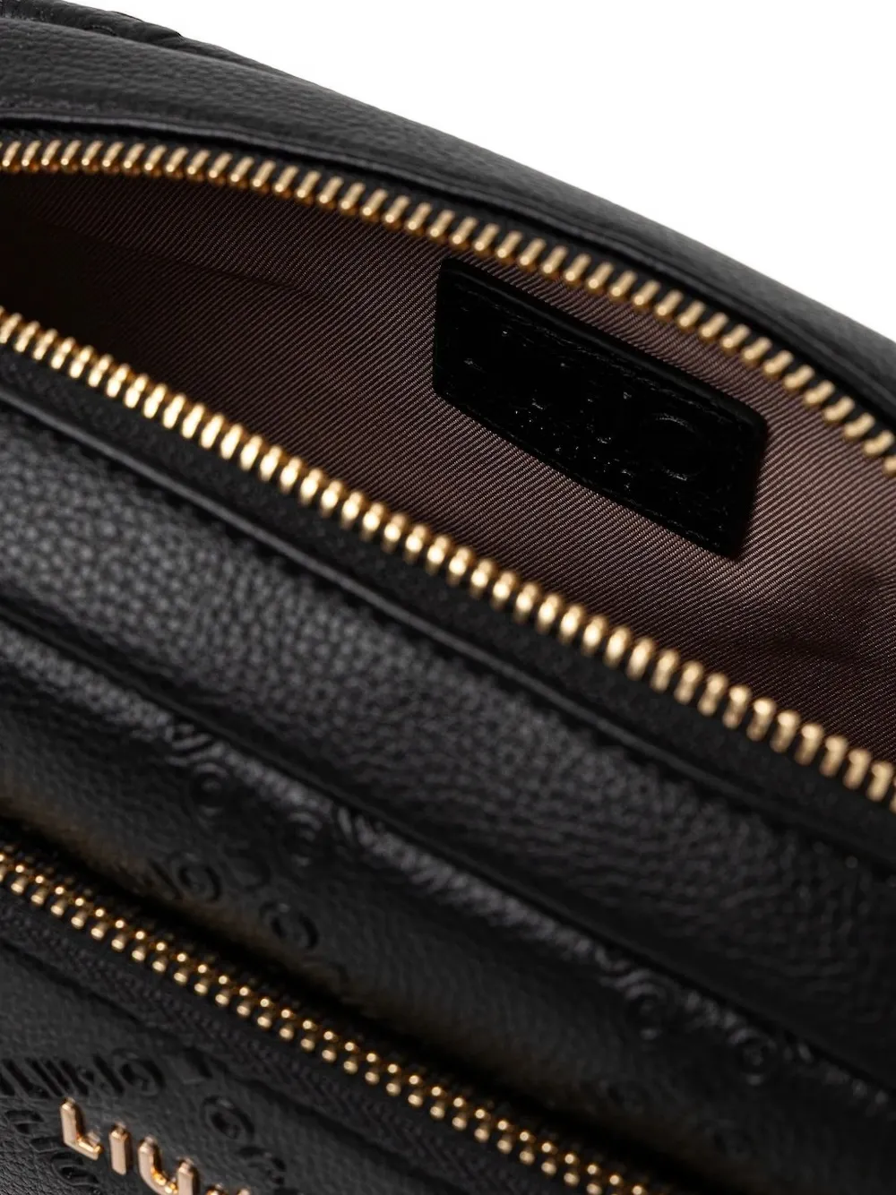 Liu •jo Logo-lettering Cross-body Bag In Black
