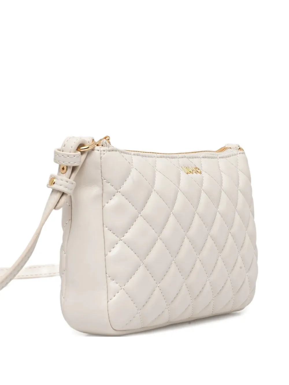 Liu •jo Quilted Cross Body Bag In Neutral