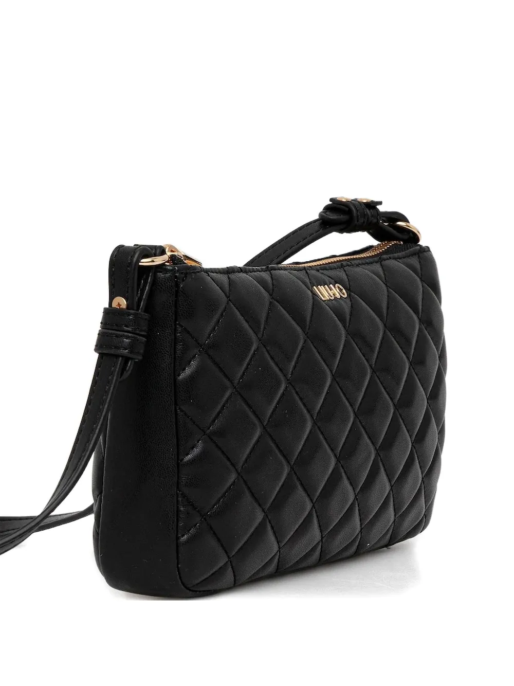 Liu •jo Quilted Crossbody Bag In Black