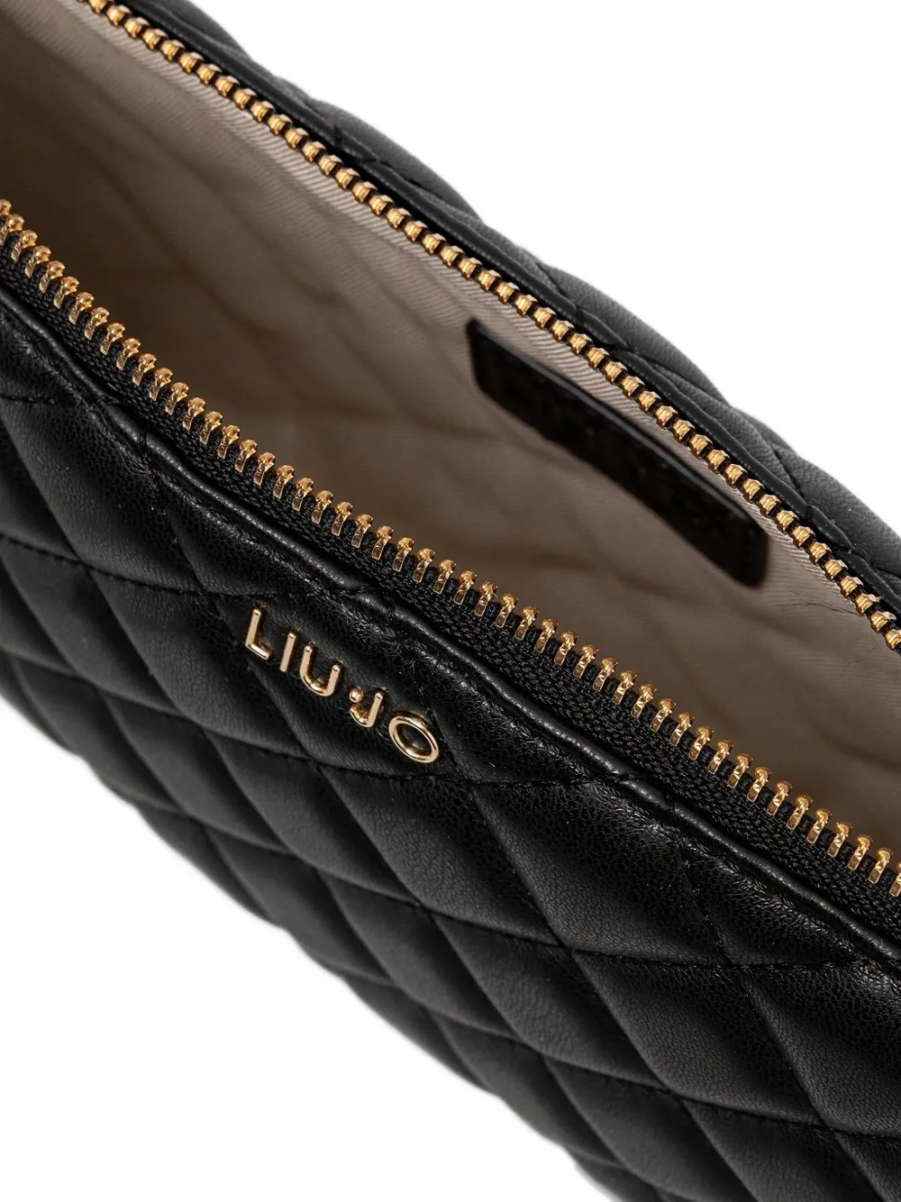 LIU JO quilted crossbody bag Zwart