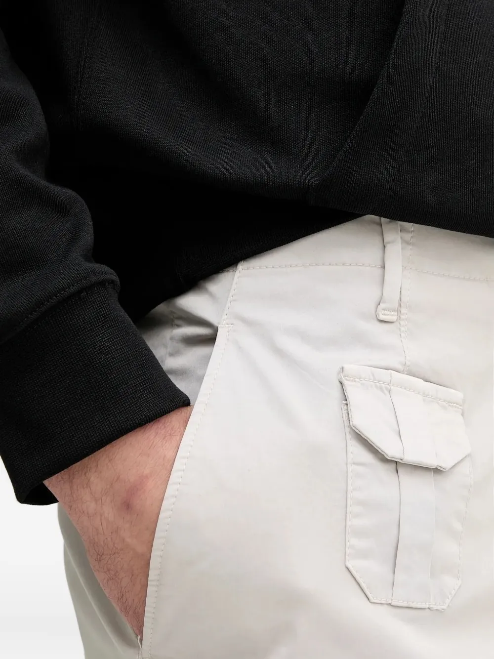 Liu •jo Side-pocket Shorts In White