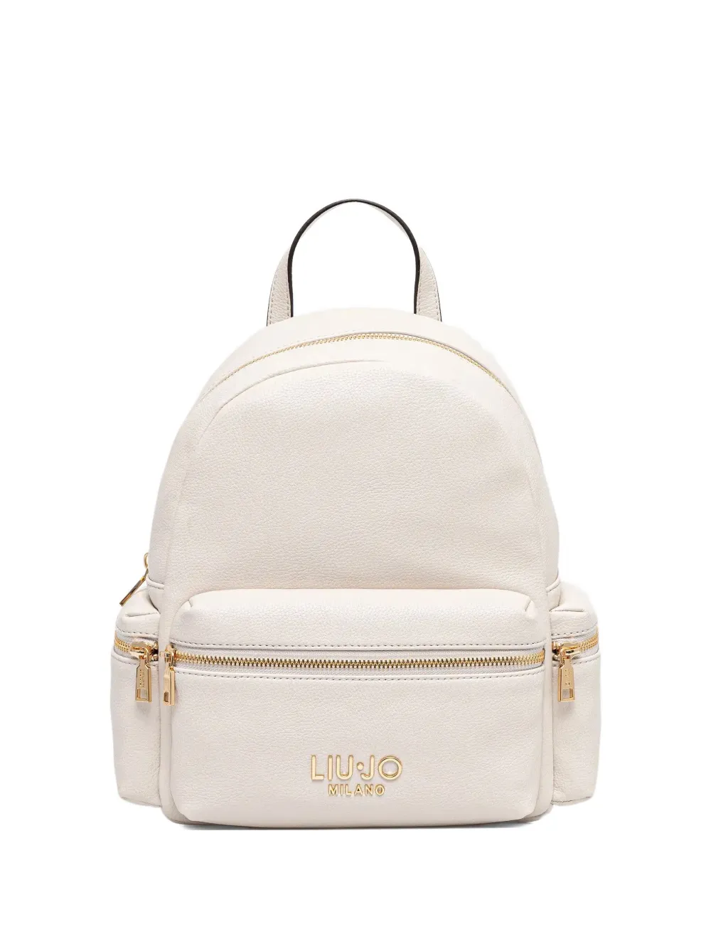 LIU JO logo-lettering backpack Beige