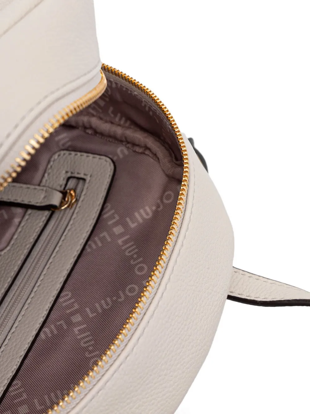 LIU JO logo-lettering backpack Beige
