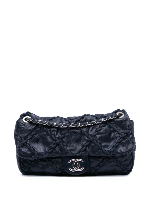 CHANEL Pre-Owned 2011 Medium Quilted Crinkled Calfskin Ultra Stitch Flap shoulder bag
