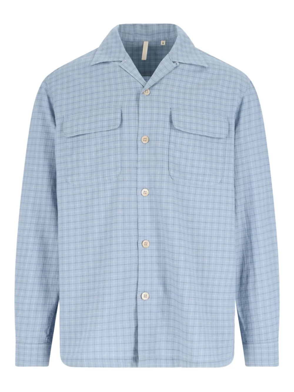 Sunflower Pocket check shirt | Blue | Image 1