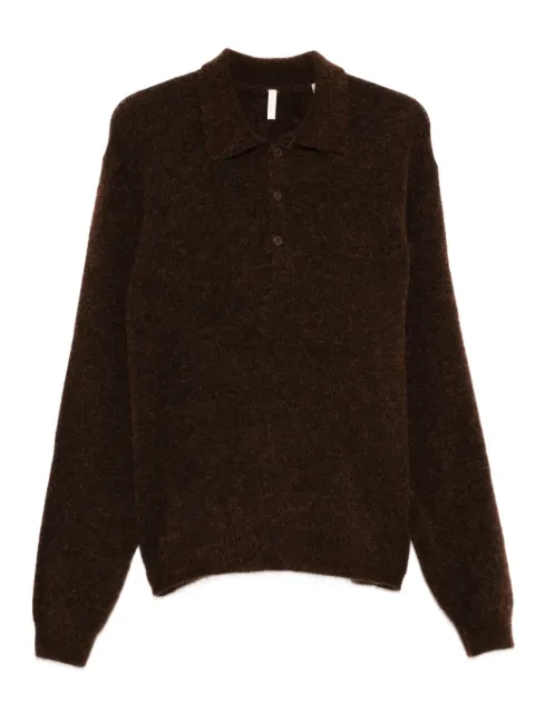 Sunflower polo-neck buttoned sweater