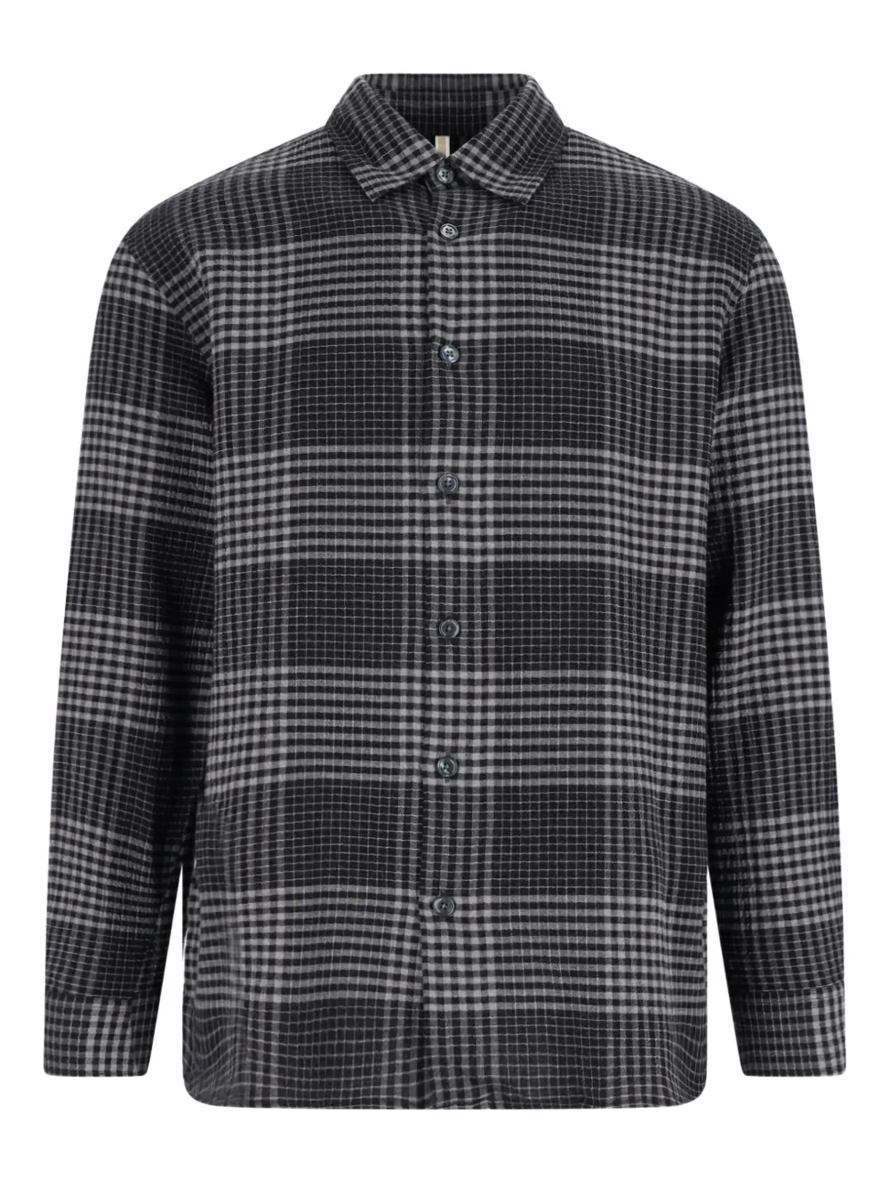 Sunflower checked long-sleeved shirt | Grey | Image 1