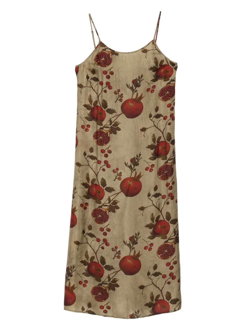 Uma Wang Midi-jurk met granaatappelprint Groen