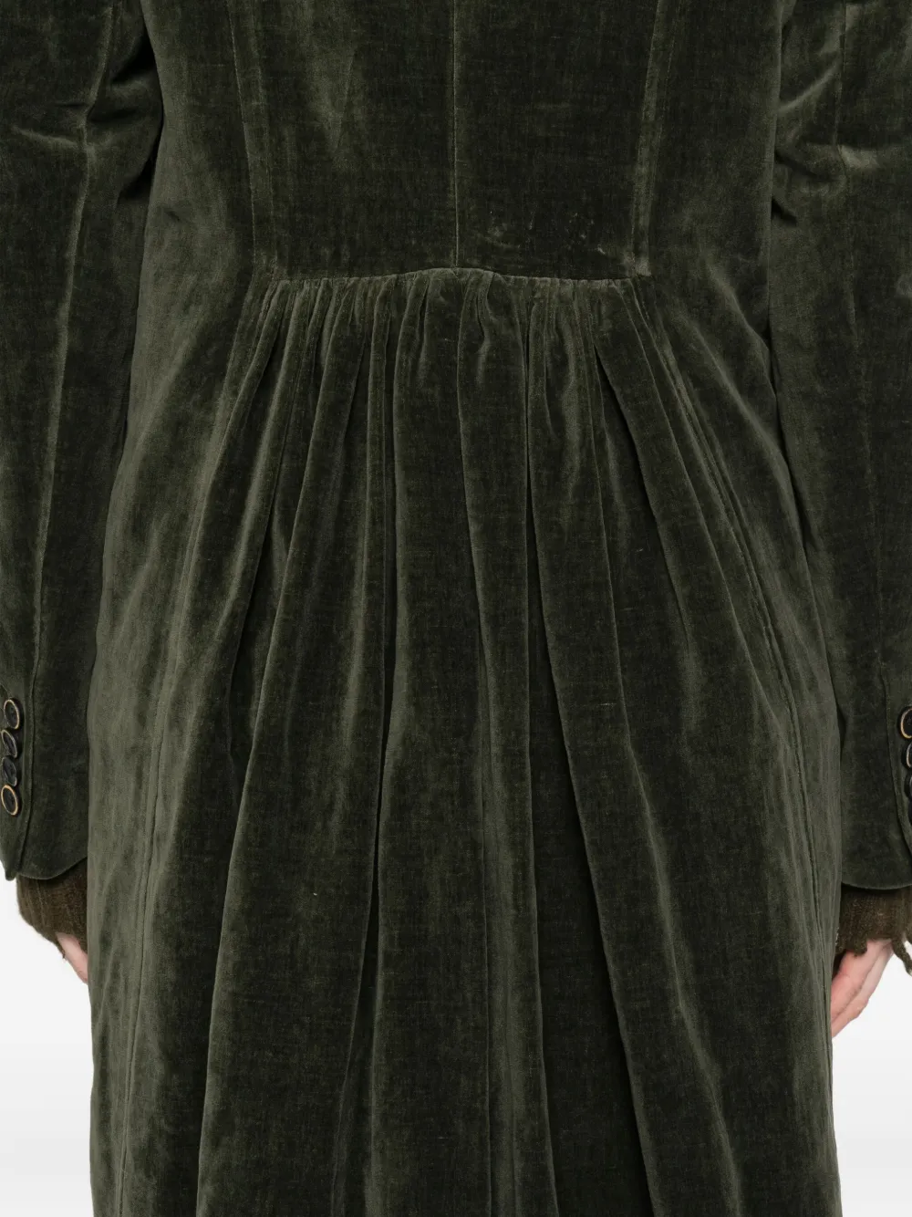 Uma Wang double-breasted coat Groen
