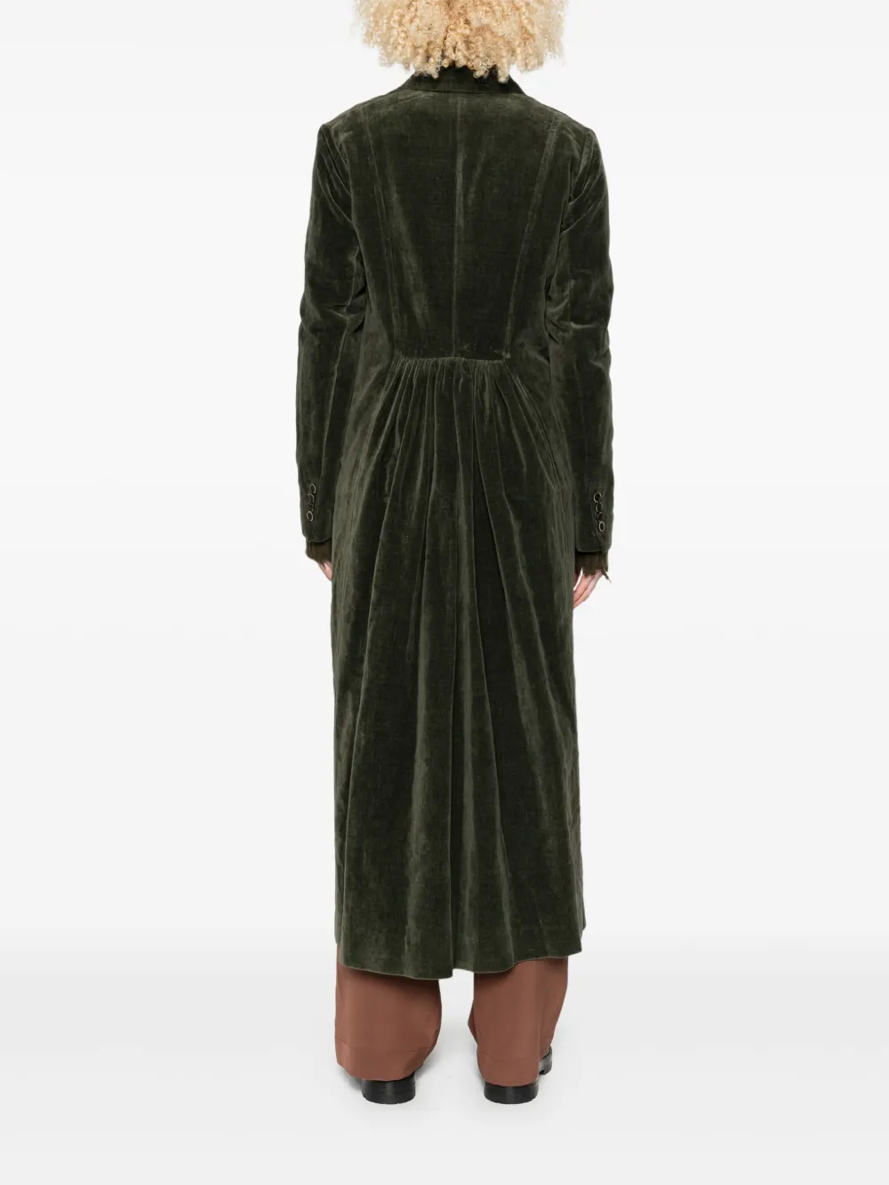 Uma Wang double-breasted coat Groen