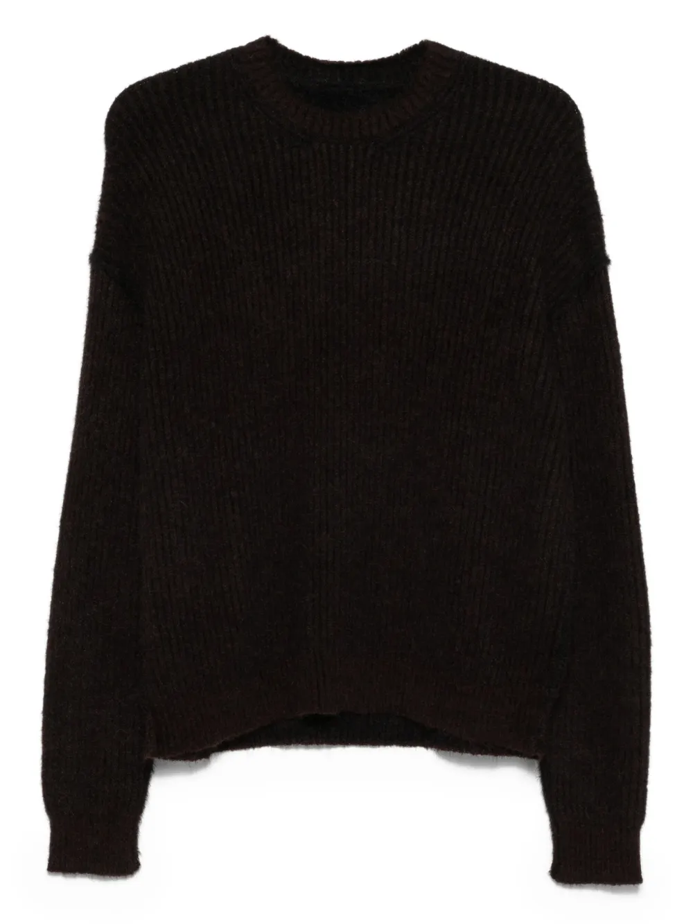 Uma Wang ribbed crew-neck sweater - Marrone