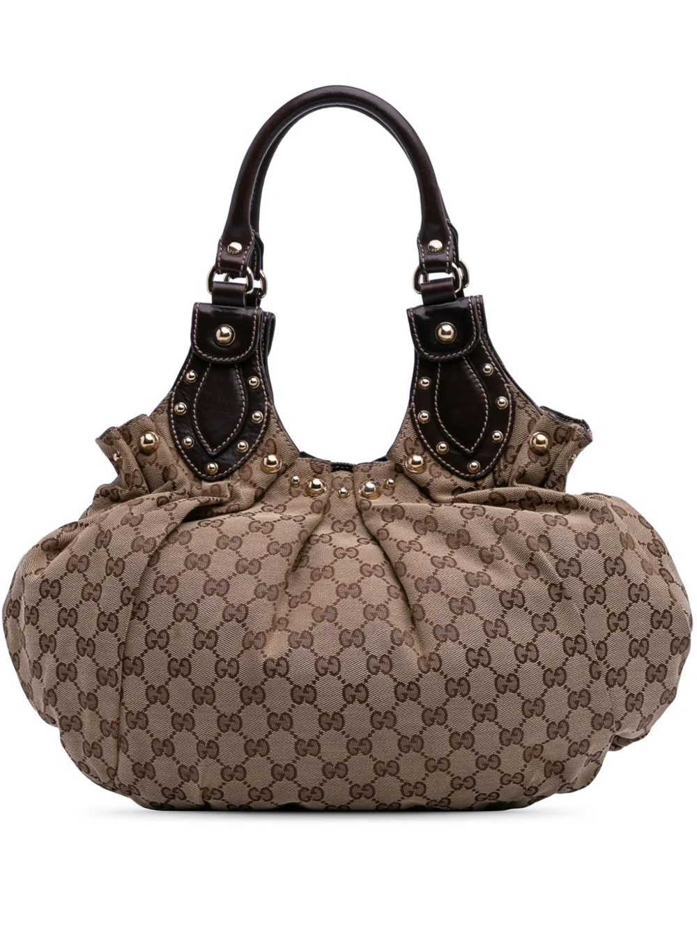 Pre-owned Gucci 2016-2025 Gg Canvas Pelham Hobo Bag