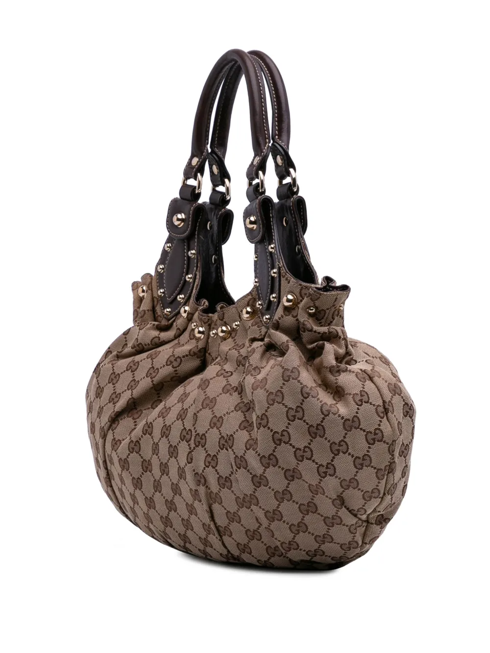 Pre-owned Gucci 2016-2025 Gg Canvas Pelham Hobo Bag