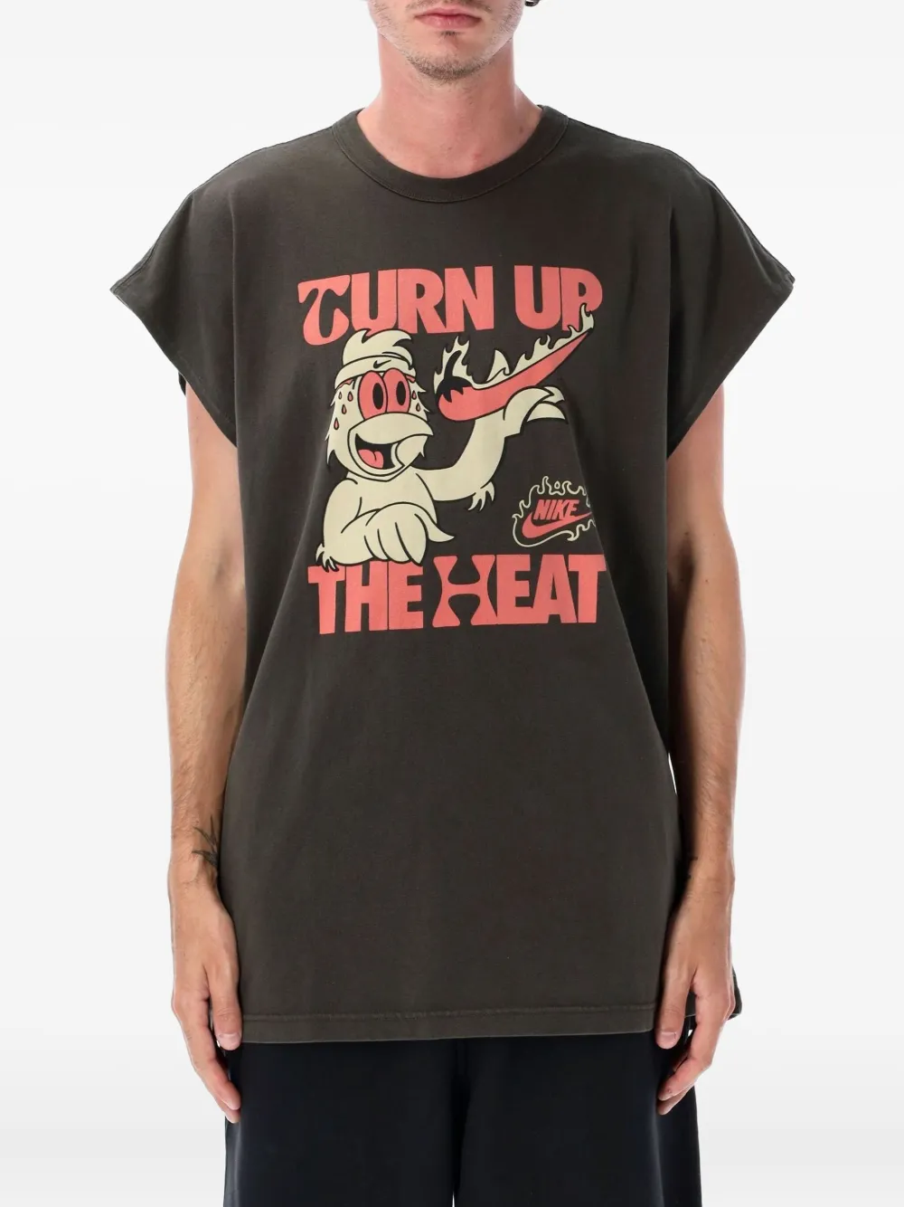 Nike T-shirt met grafische print en korte mouwen Zwart