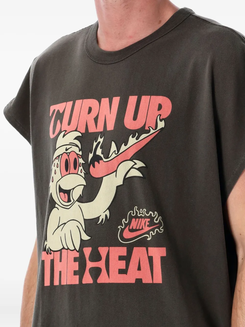 Nike T-shirt met grafische print en korte mouwen Zwart