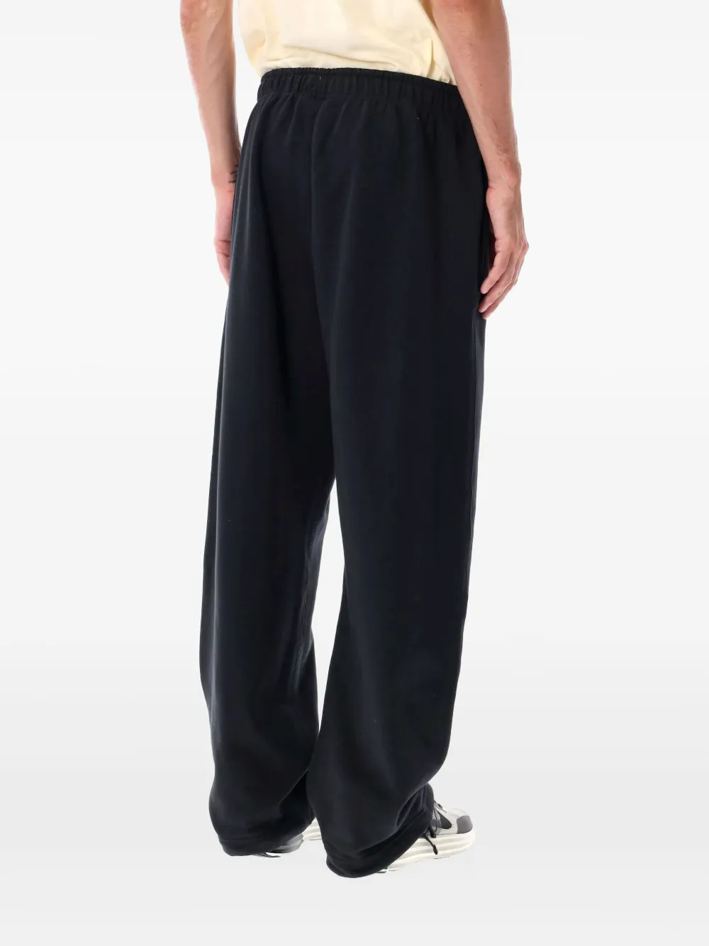 Nike Solo Swoosh Wide Leg Jogging In Black