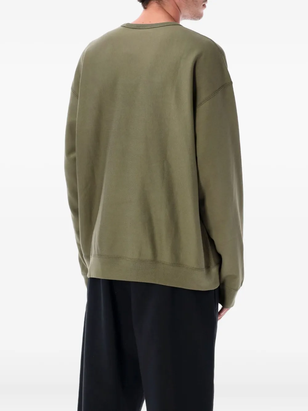 Nike Solo Swoosh sweater met ronde hals Groen