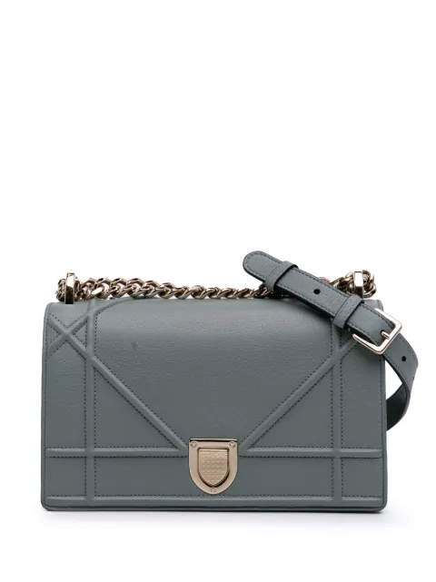 Christian Dior Pre-Owned bandolera Diorama Flap pequeña de piel de becerro granulada 2017