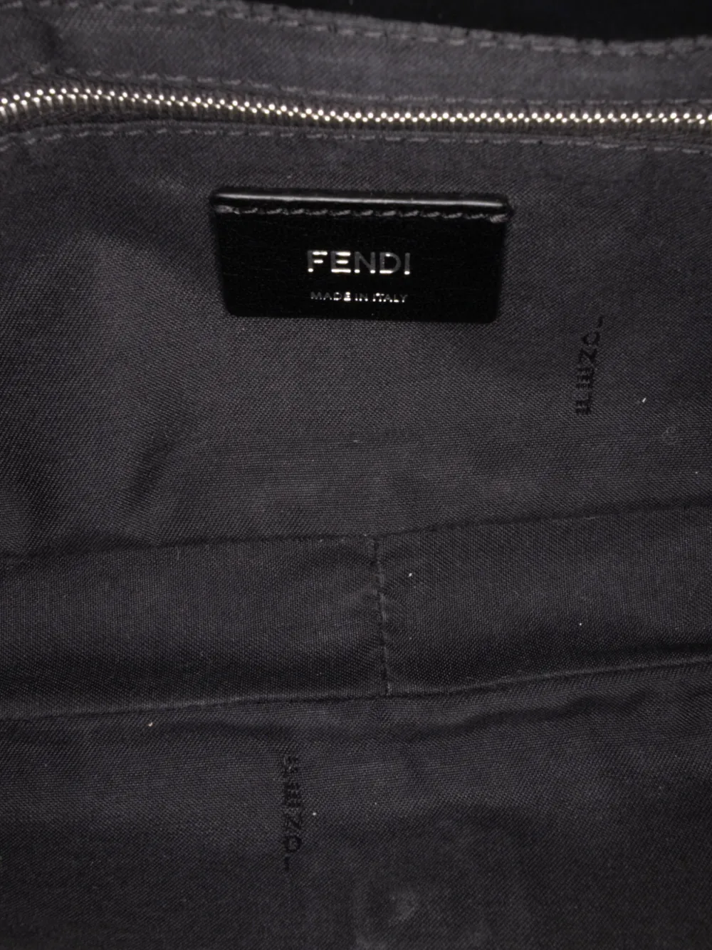 Pre-owned Fendi 2010-2025 Zucca Canvas Convertible Baguette Crossbody Bag