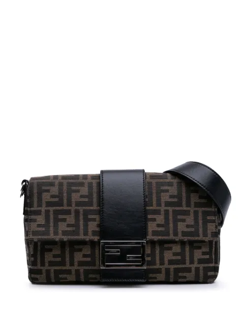Fendi Pre-Owned 2010-2025 Zucca Canvas Convertible Baguette crossbody bag