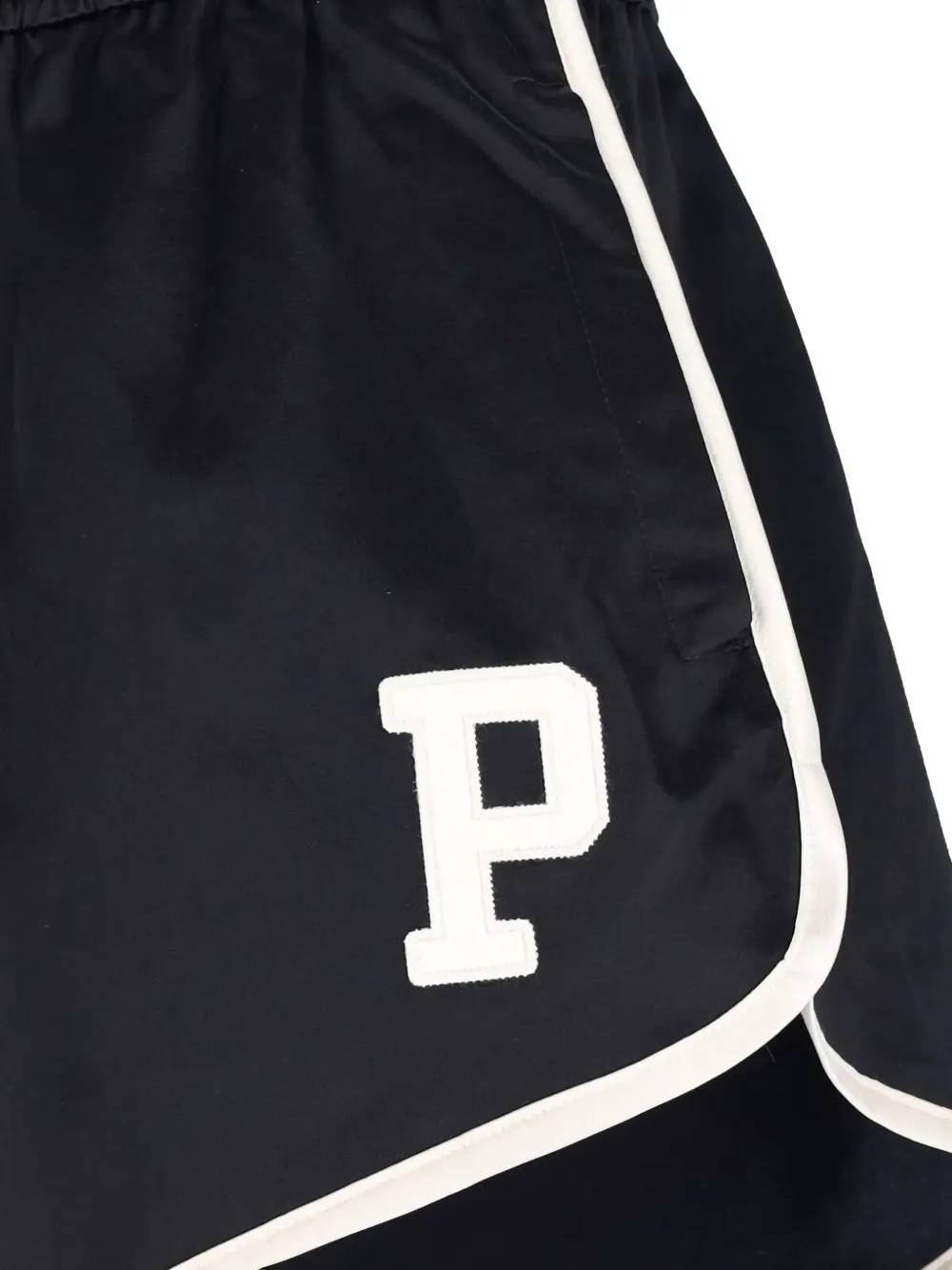 Polo Ralph Lauren logo-embroidered side-striped shorts Zwart