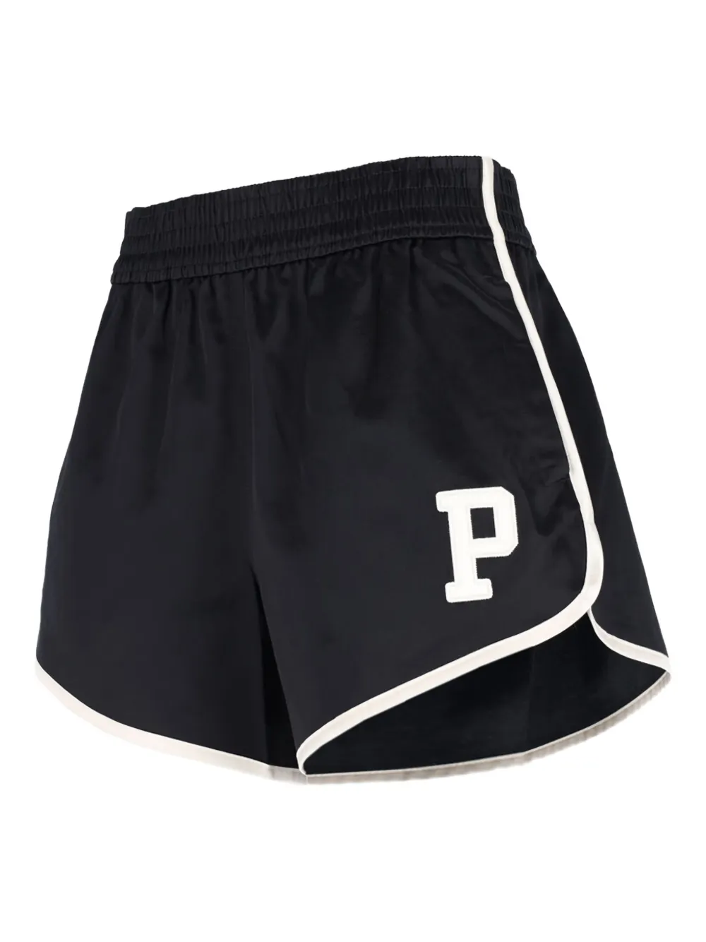 Polo Ralph Lauren logo-embroidered side-striped shorts Zwart