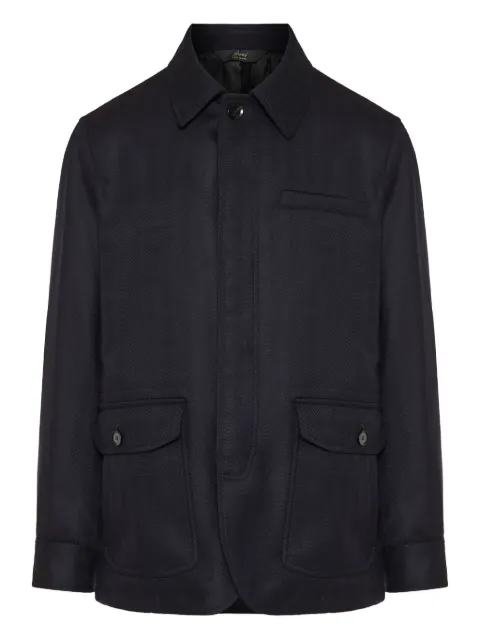 Brioni herringbone pocket jacket