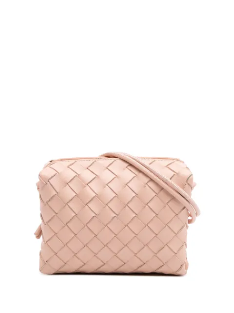 Bottega Veneta Pre-Owned شنطة كروس 'لوب كاميرا' صغيرة جلد الحمل بتصميم إنترشياتو 2012-2025