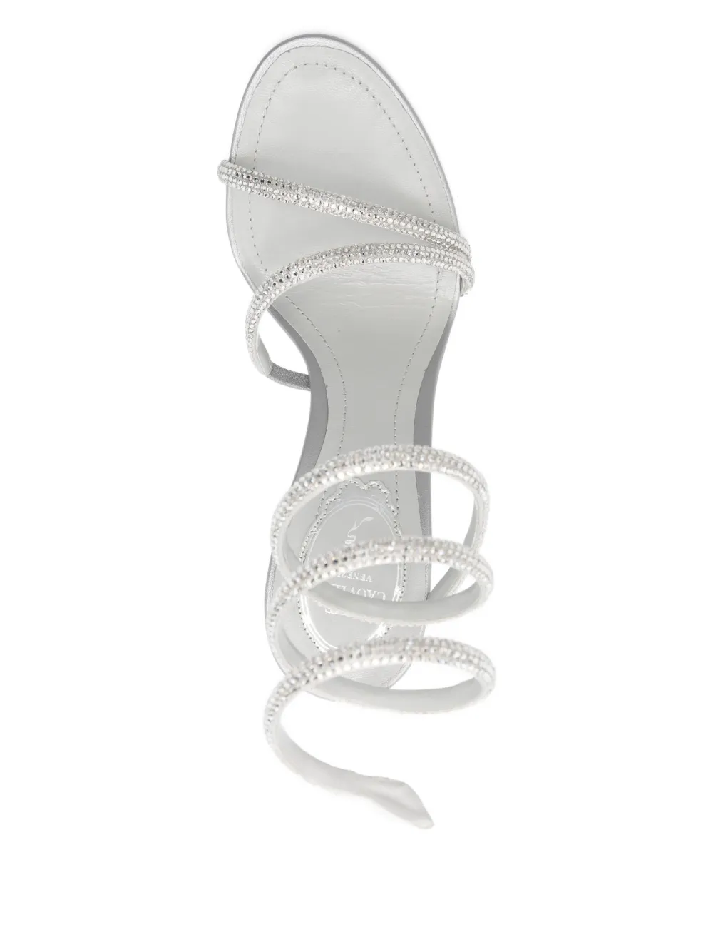 René Caovilla 105mm Margot sandals Grey
