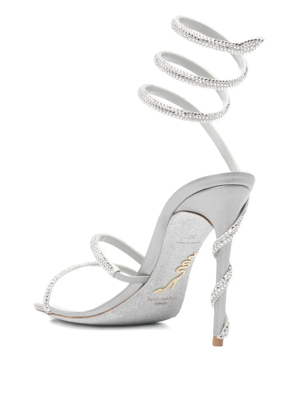 René Caovilla 105mm Margot sandals Grey