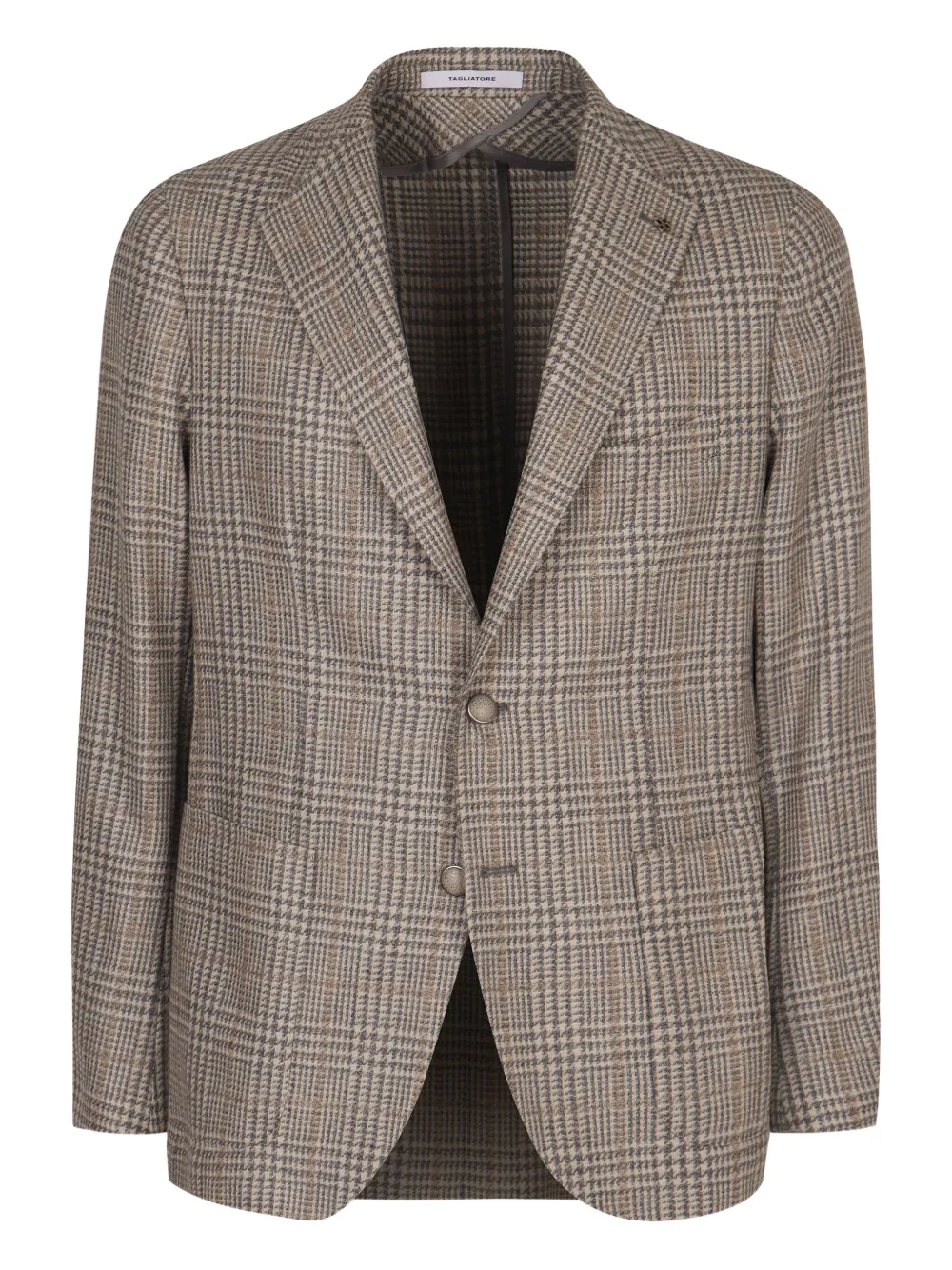 Tagliatore Prince of Wales geruite blazer Beige