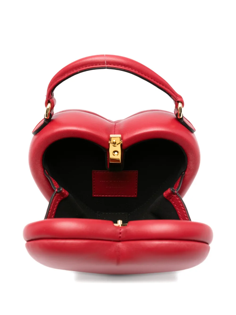 Moschino Heart-shaped Quilted Tote Bag In Red