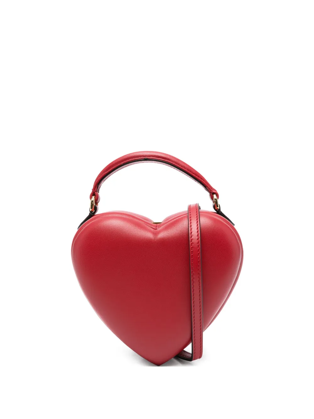Moschino heart-shaped quilted tote bag - レッド Moschino heart-shaped quilted tote bag - レッド