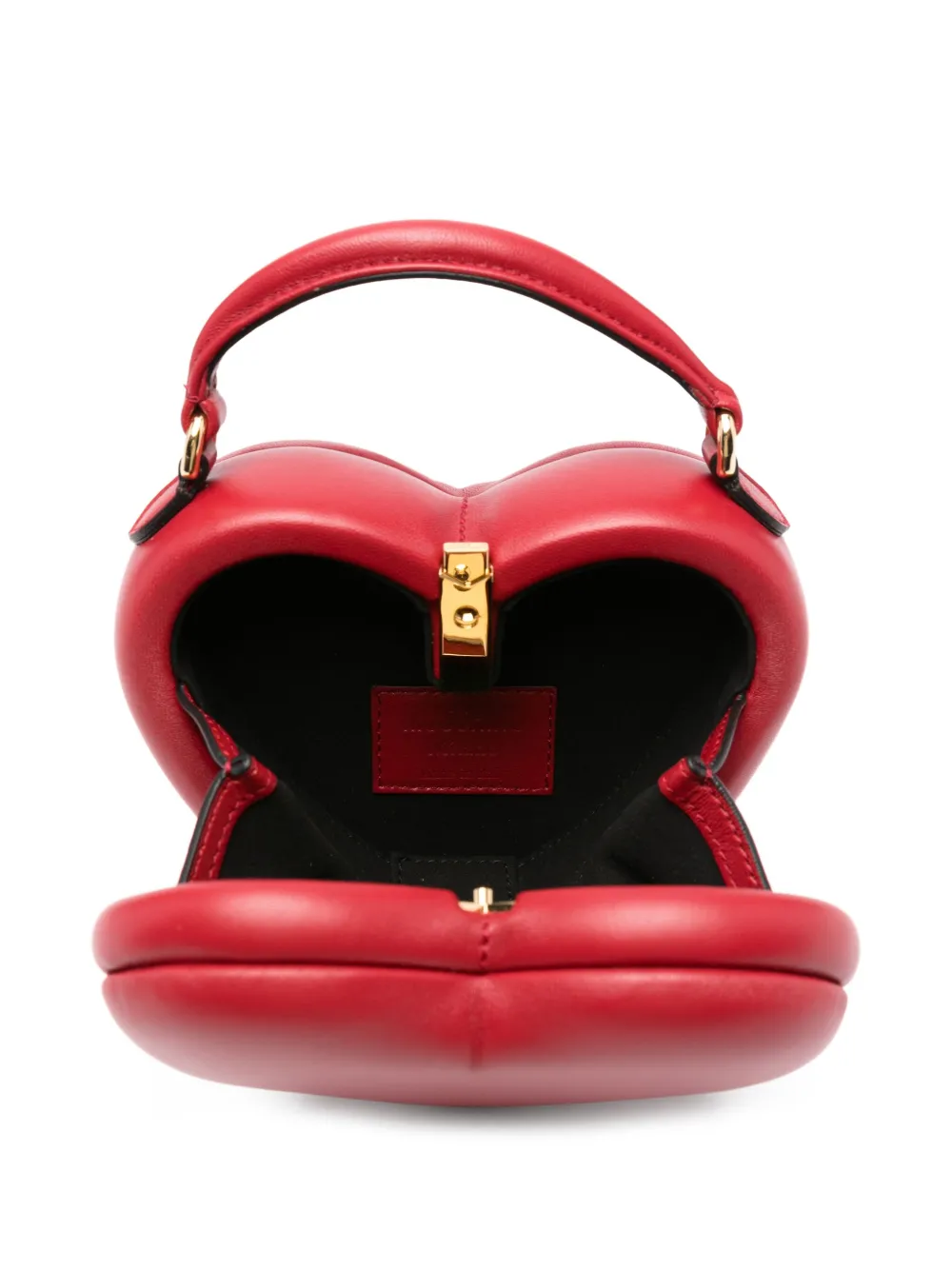 Moschino heart-shaped quilted tote bag Rood