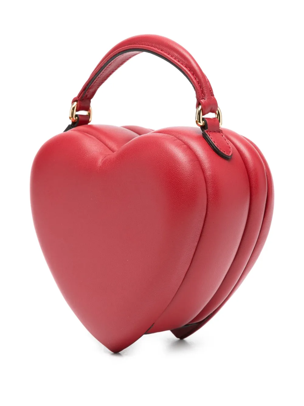 Moschino heart-shaped quilted tote bag Rood