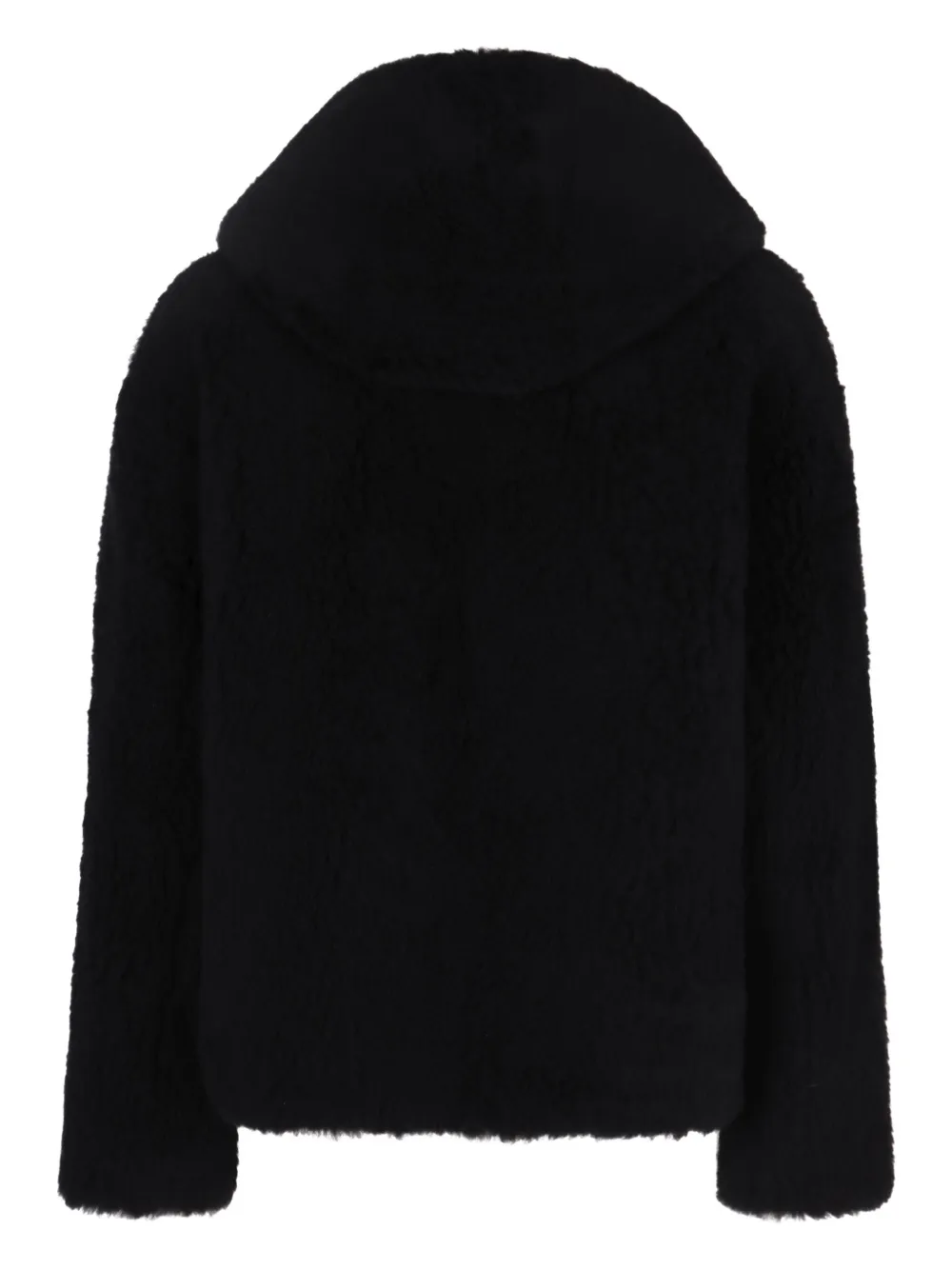 'S Max Mara hooded fleece jacket Blauw