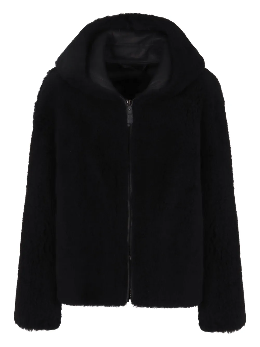 'S Max Mara hooded fleece jacket Blauw
