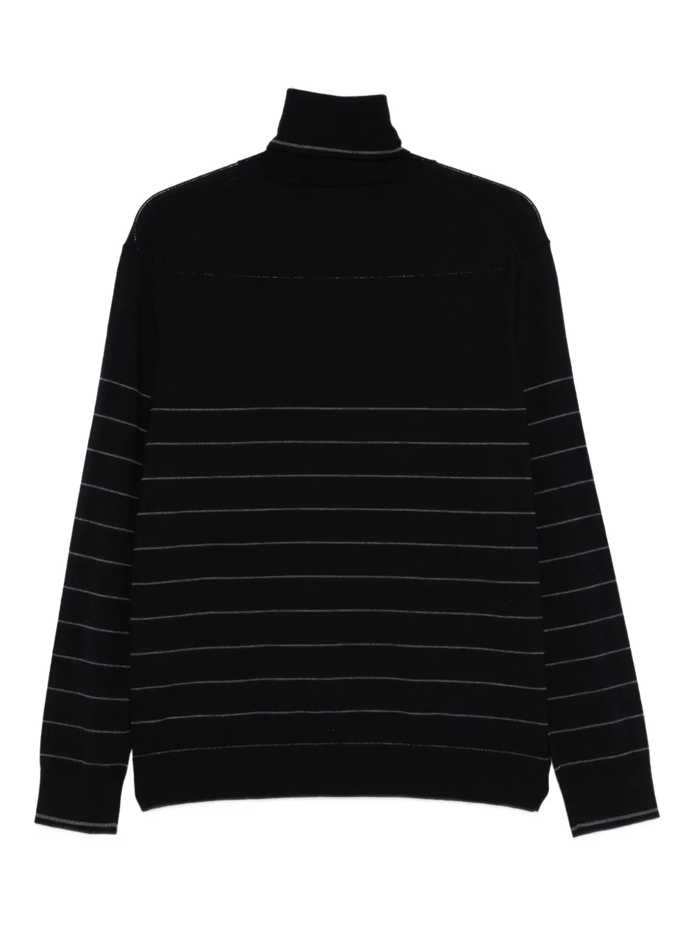 Iceberg striped-pattern turtleneck sweater - Blauw