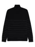 Iceberg striped-pattern turtleneck sweater - Blue