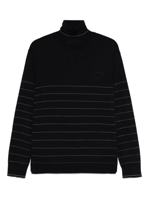 Iceberg striped-pattern turtleneck sweater