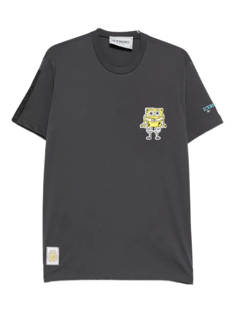 Iceberg cartoon-print sleeve-detail T-shirt