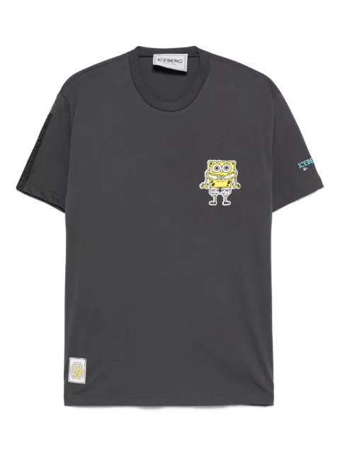 Iceberg cartoon-print sleeve-detail T-shirt